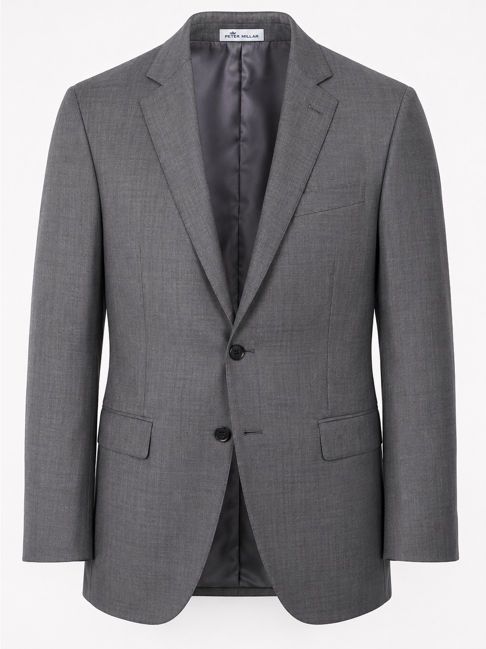 Peter Millar CA00429 Gray Wool Blazer Sport Coat 46R Made in Canada